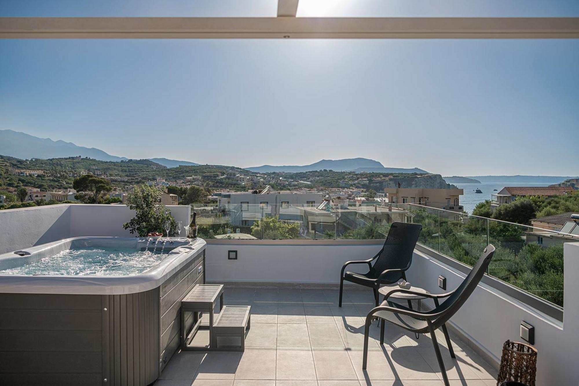 Avrilia Seaside Villa Heated Pool Almyrida  Exterior photo